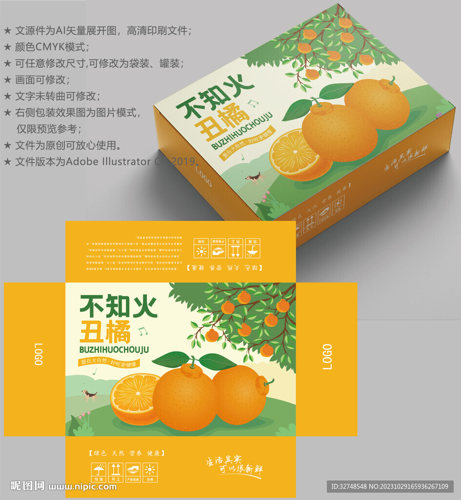 橙子包装 水果盒子