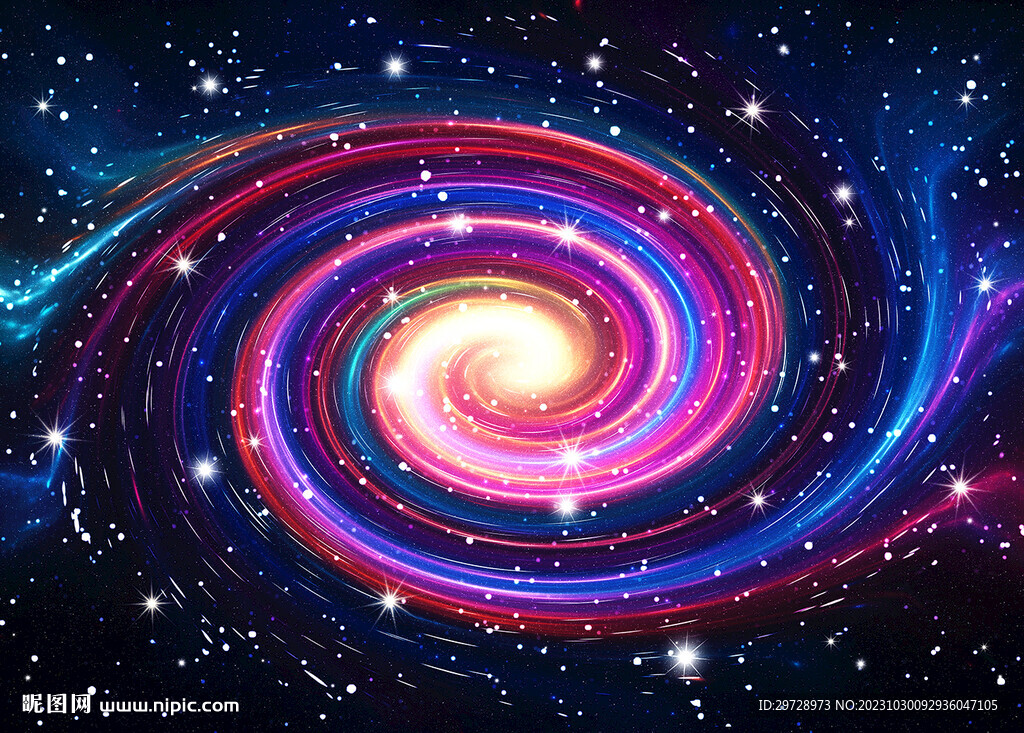 蓝色唯美星空