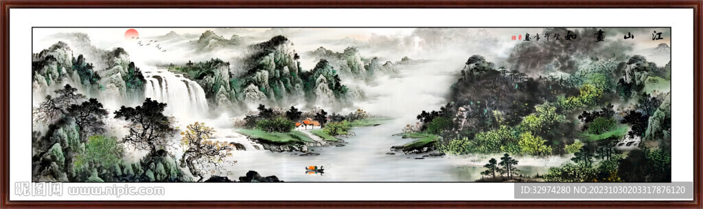 巨幅山水画