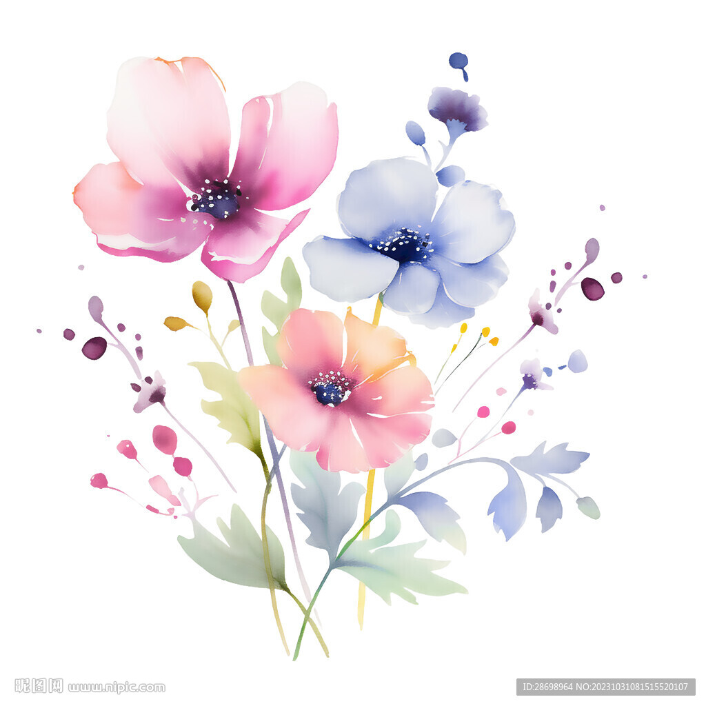 手绘花