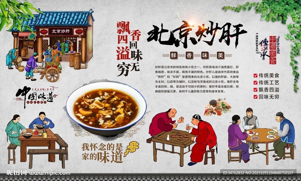 北京炒肝背景