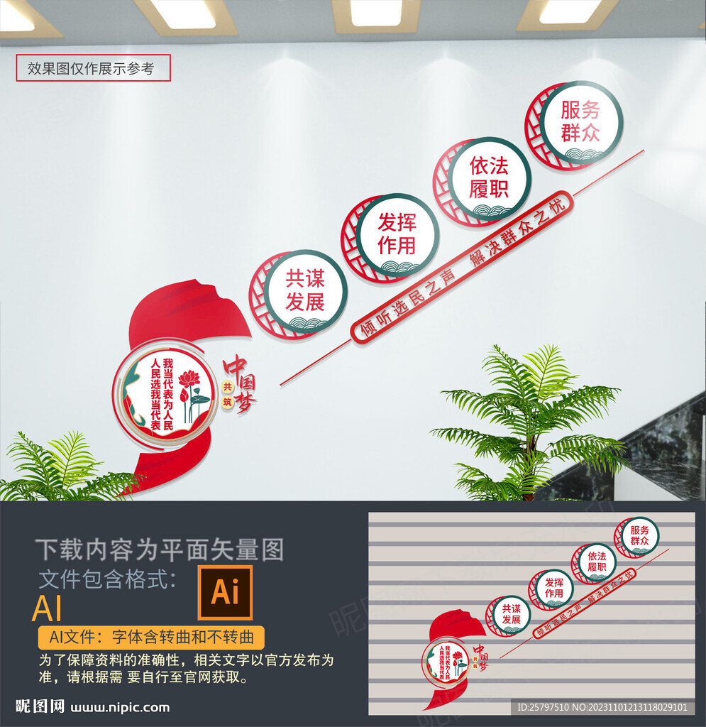 人大楼梯文化墙