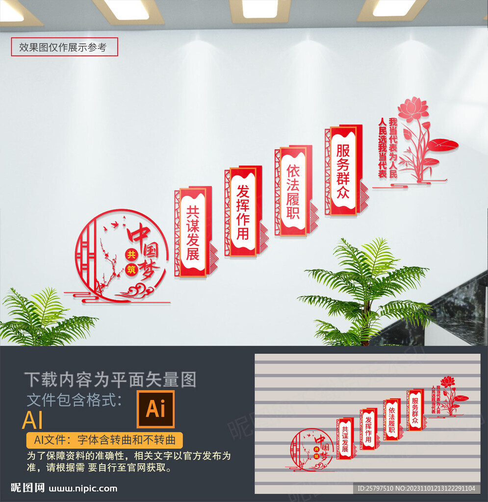 人大楼梯文化墙
