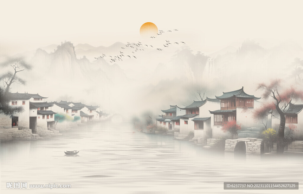 意境水墨江南