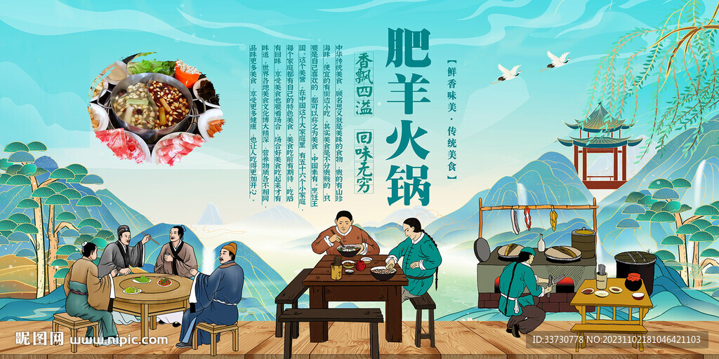 肥羊火锅背景墙