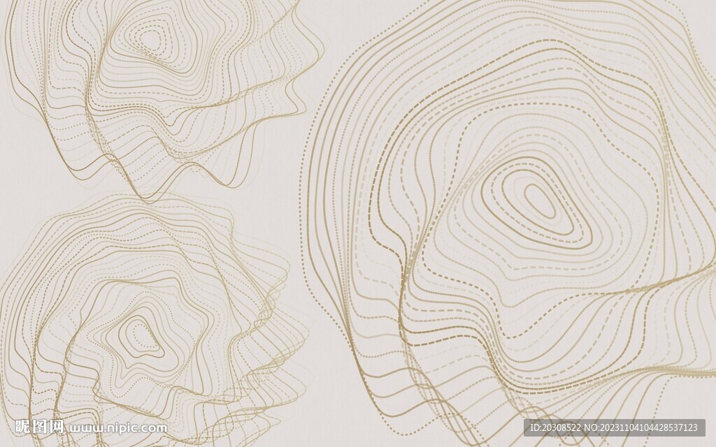 破浪线条背景墙