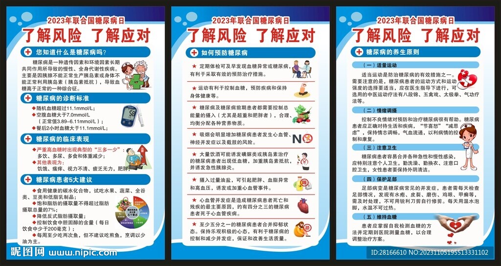 联合国糖尿病日展板