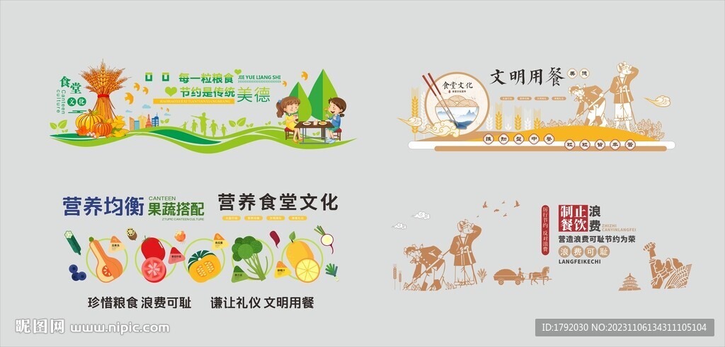 食堂餐饮文化墙