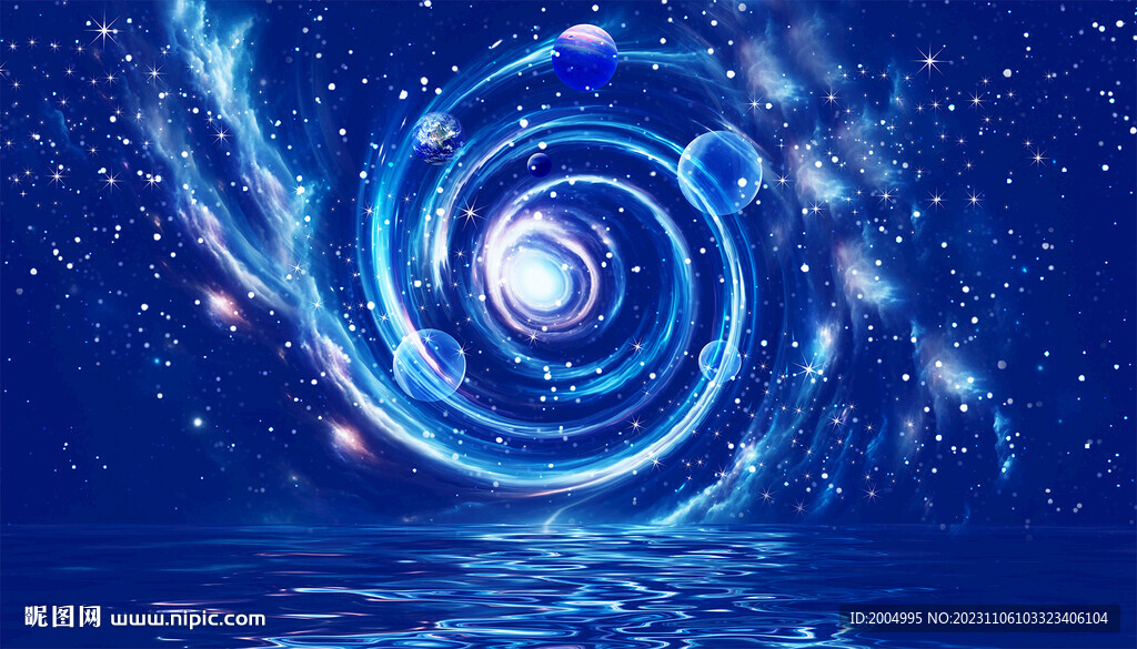 唯美宇宙旋涡星空星球星河