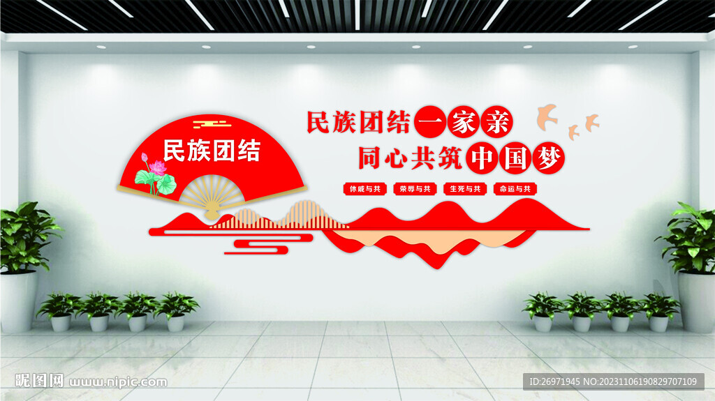 民族团结文化墙