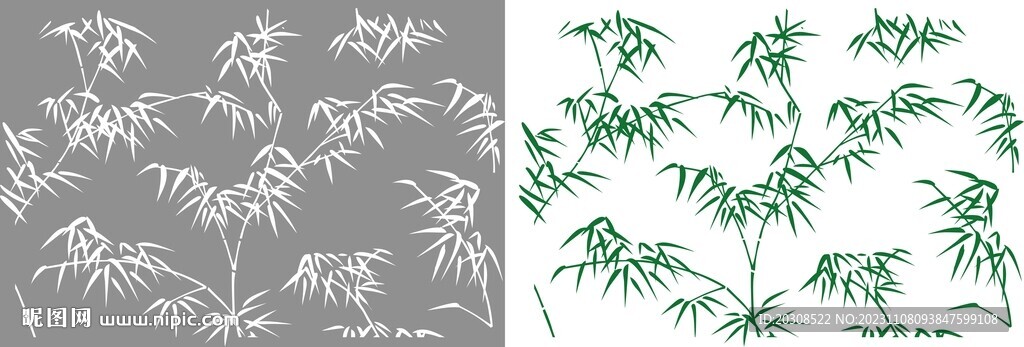 竹叶底纹