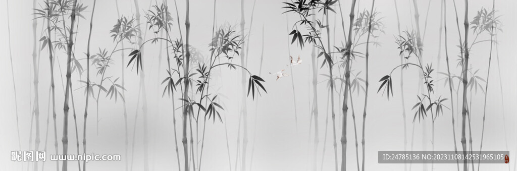 水墨竹子
