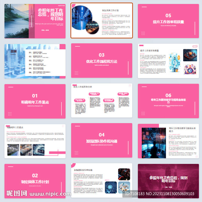 年终工作总结ppt模板