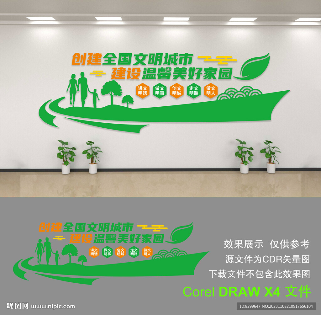 文明城市文化墙