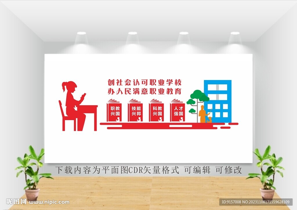 职业教育文化墙