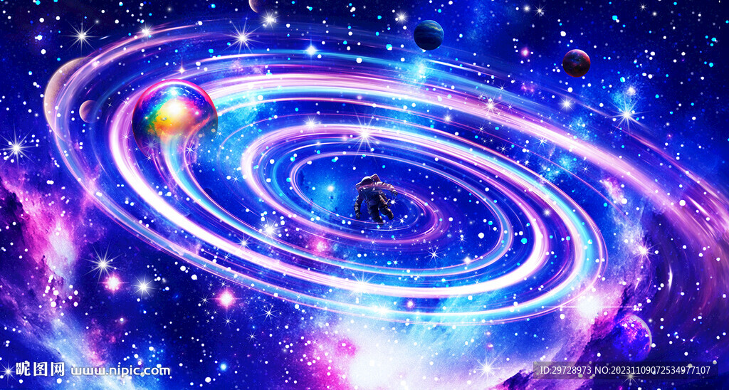 高清宇宙星空软膜装饰画