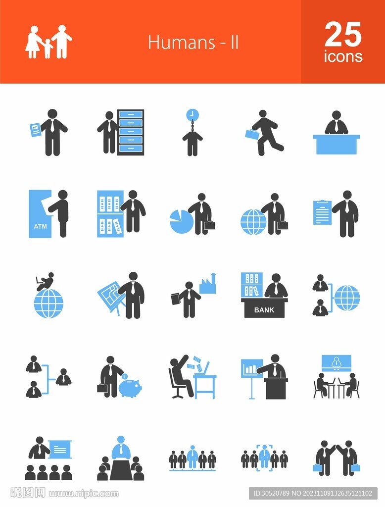 客服服务头像小人图标icons