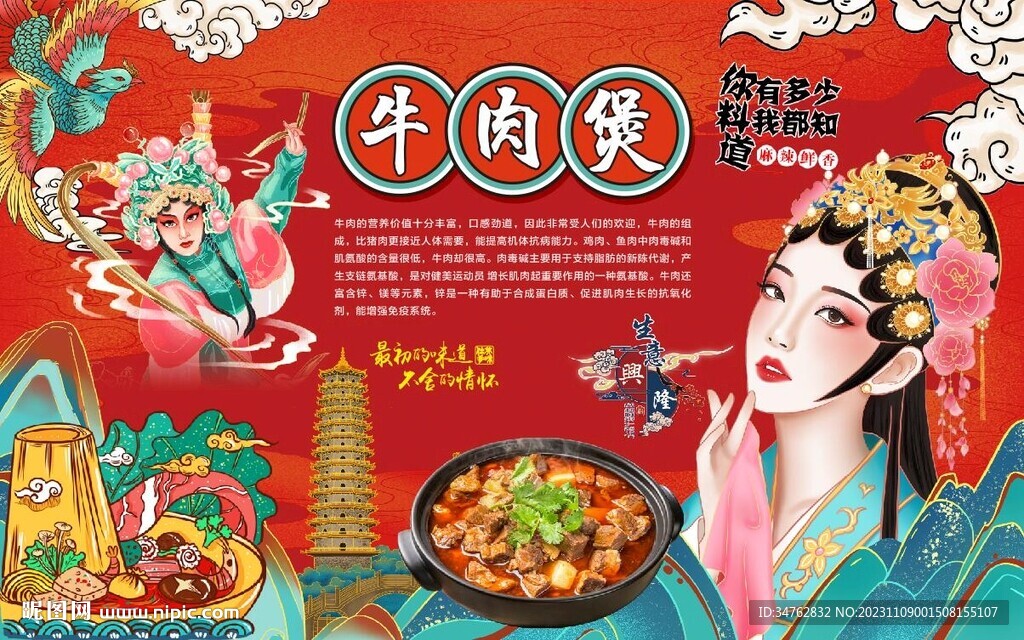 牛肉煲背景