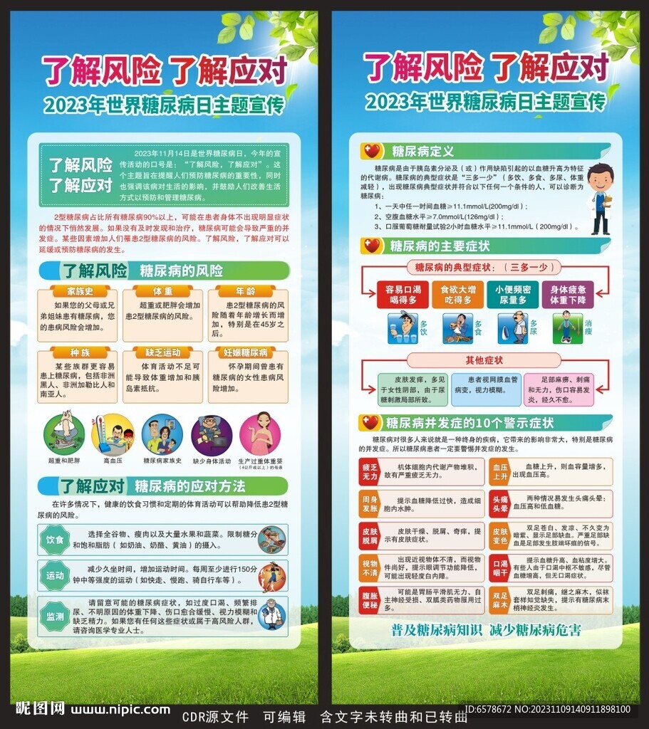 2023世界糖尿病日展架