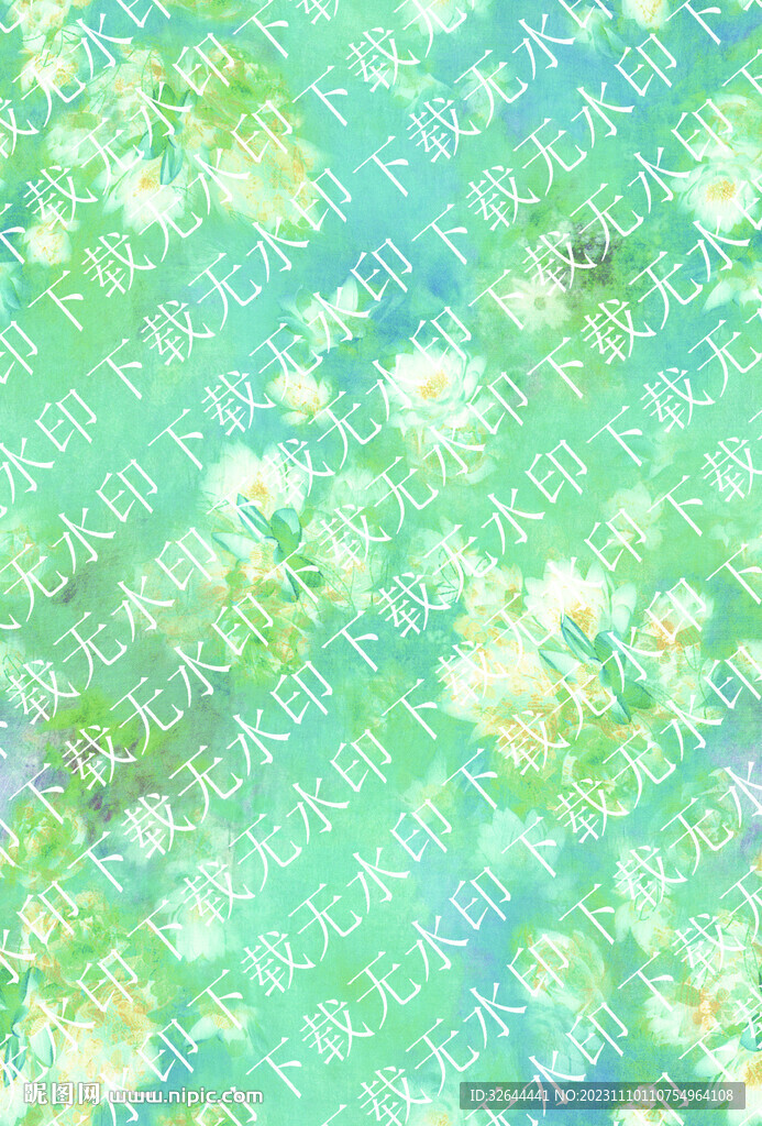 水彩花