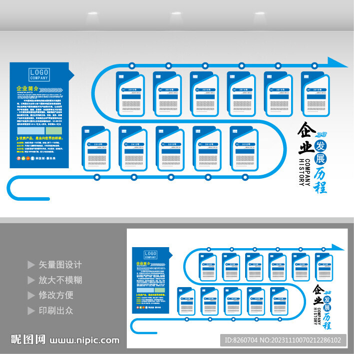 企业发展历程文化墙