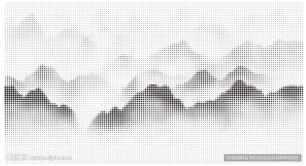 圆点山水激光镂空