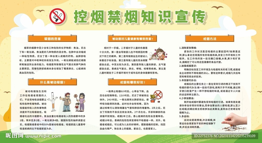 控烟禁烟健康教育宣传栏