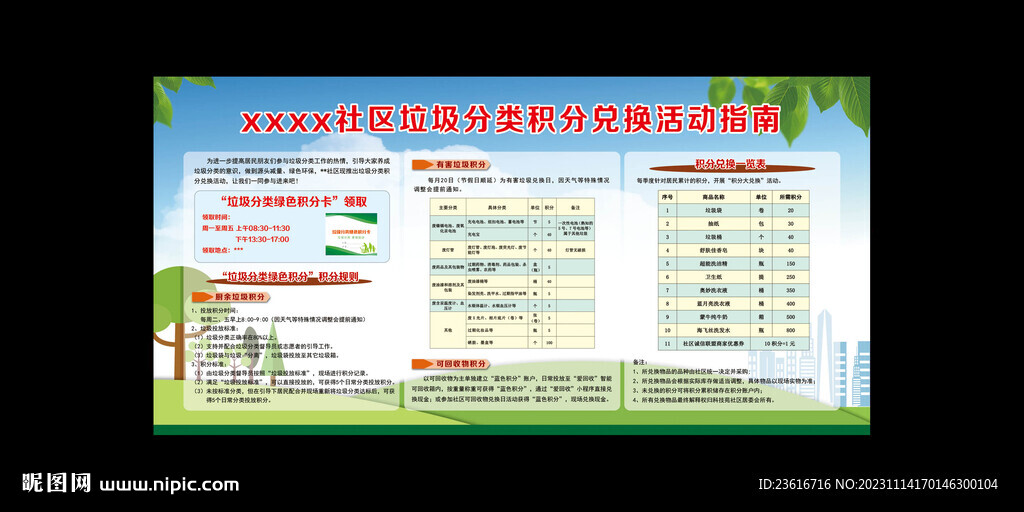 社区垃圾分类积分兑换活动指南