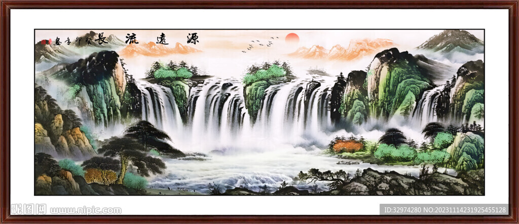 国画山水画