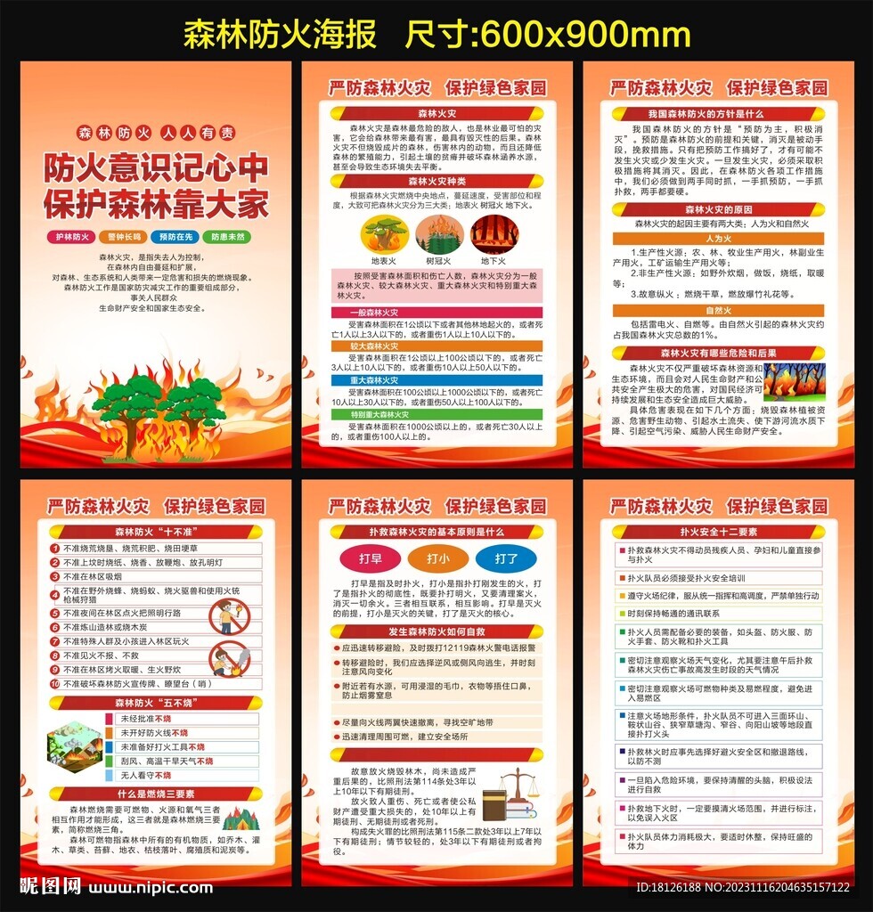 森林防火海报