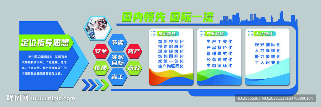 企业文化墙 蓝莓农业