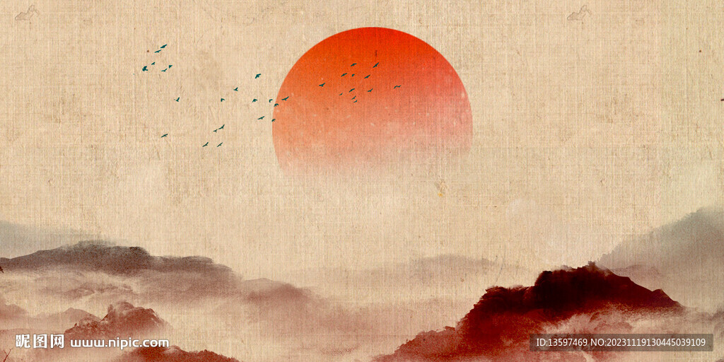 国风水墨画卷