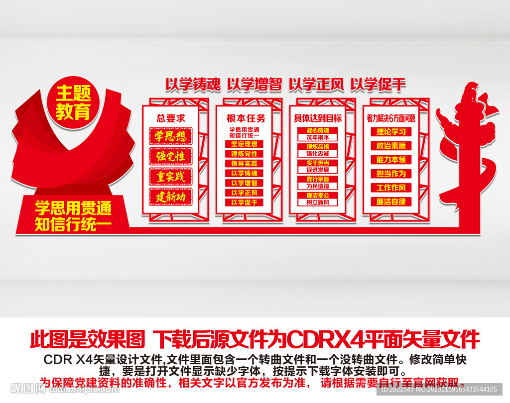主题教育文化墙