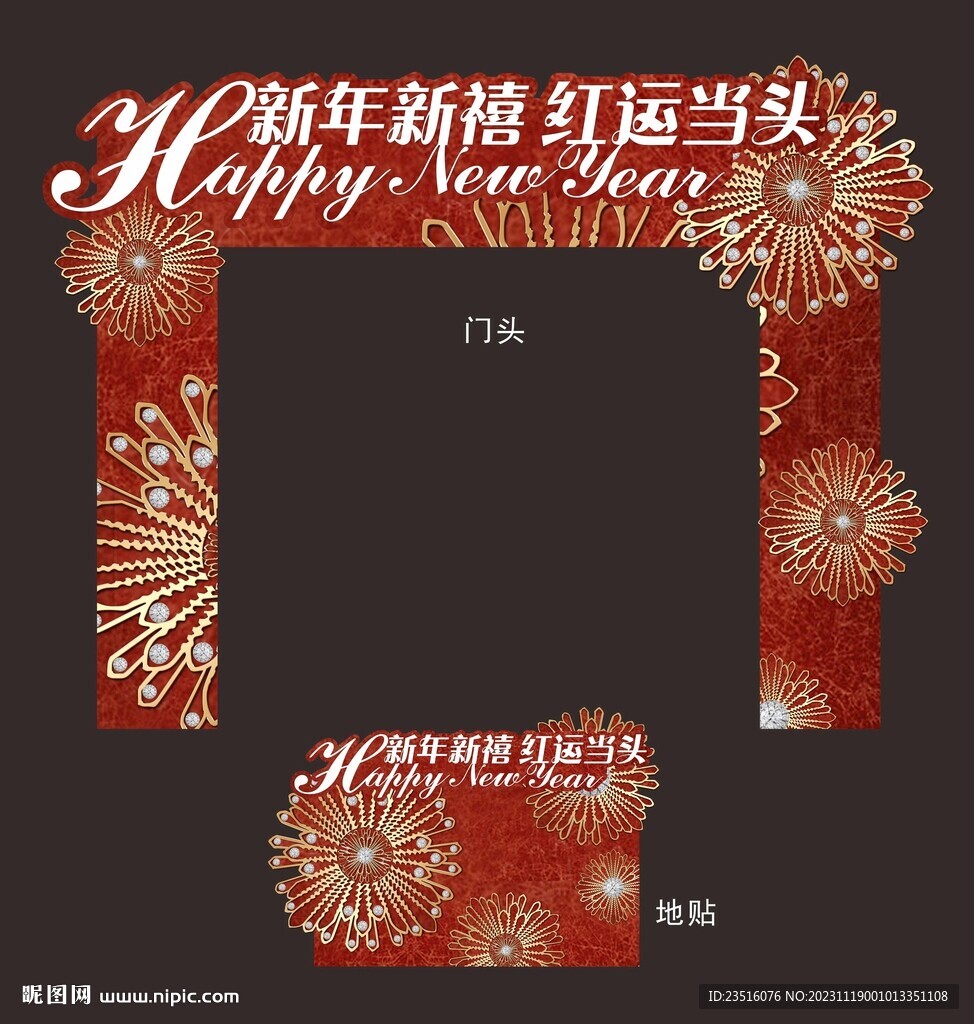 新年门头地贴