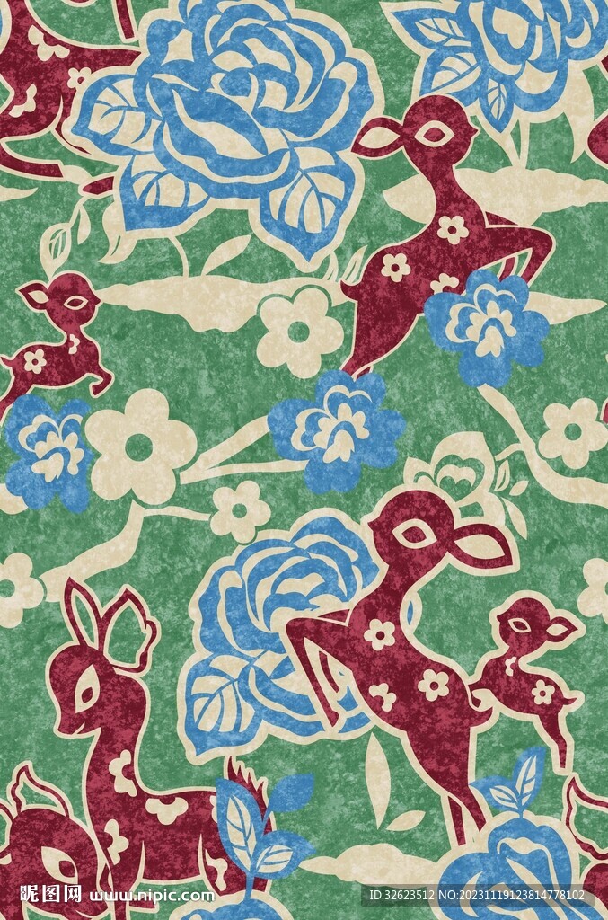 动物花朵