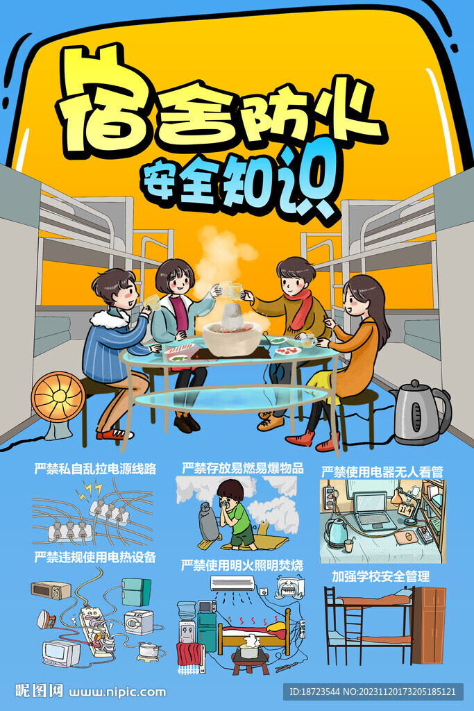宿舍防火安全知识