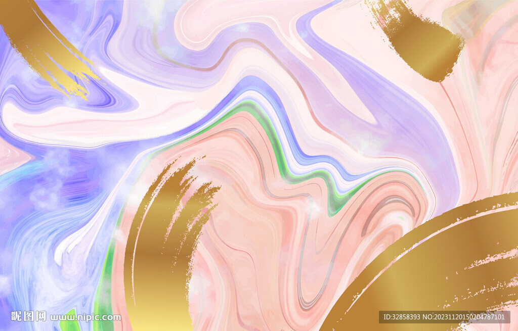 炫彩抽象油彩水粉背景
