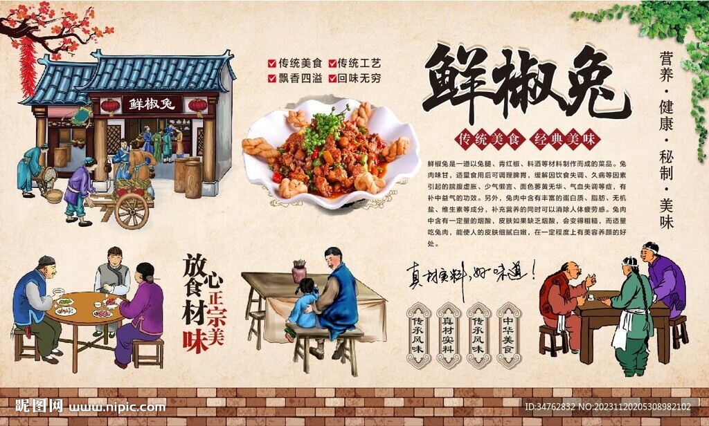 鲜椒兔背景