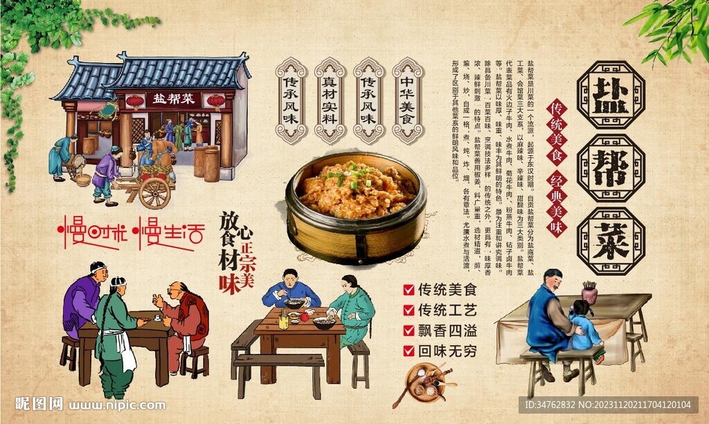 盐帮菜背景
