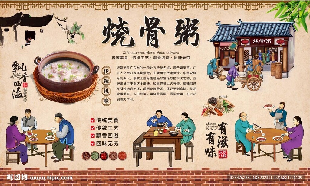 烧骨粥背景