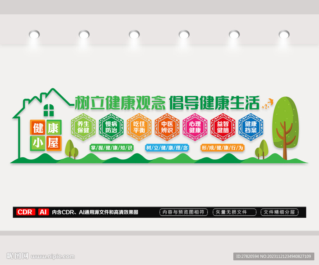 健康小屋文化墙
