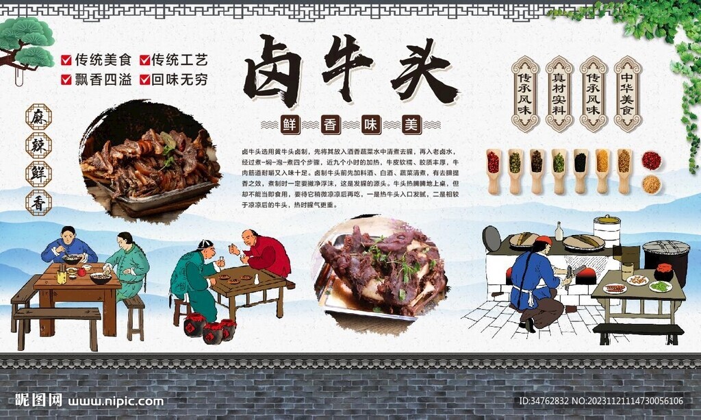 卤牛头