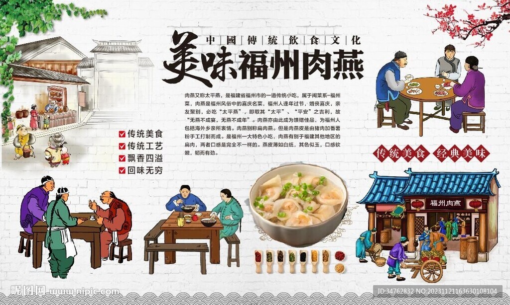 福州肉燕背景