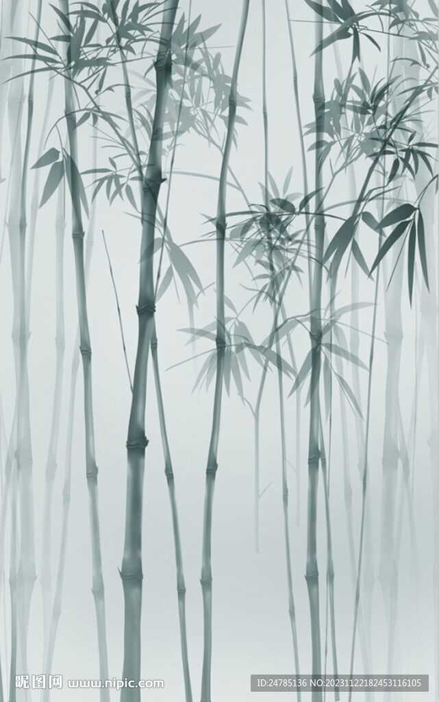 水墨竹子