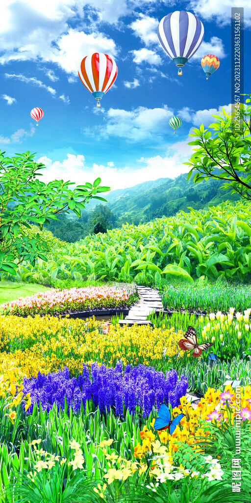 山花浪漫装饰画玄关