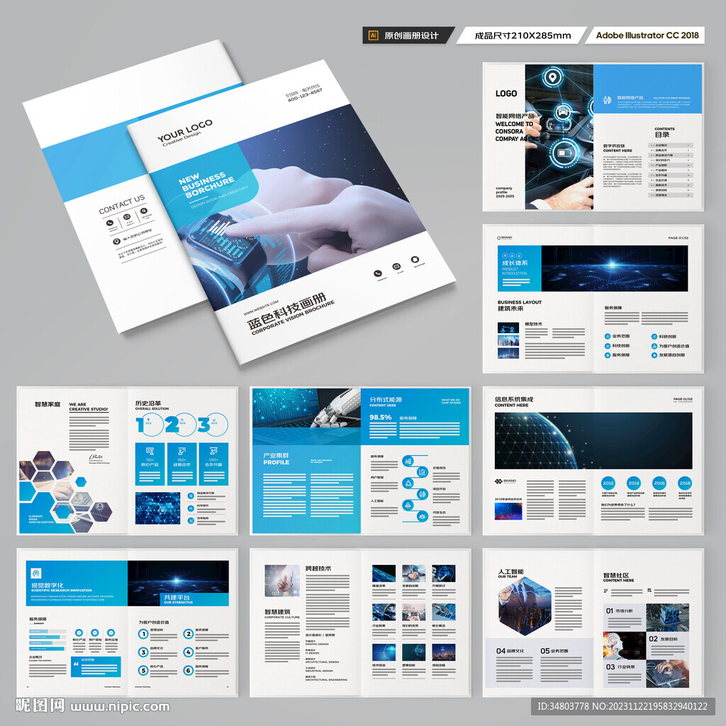科技企业画册