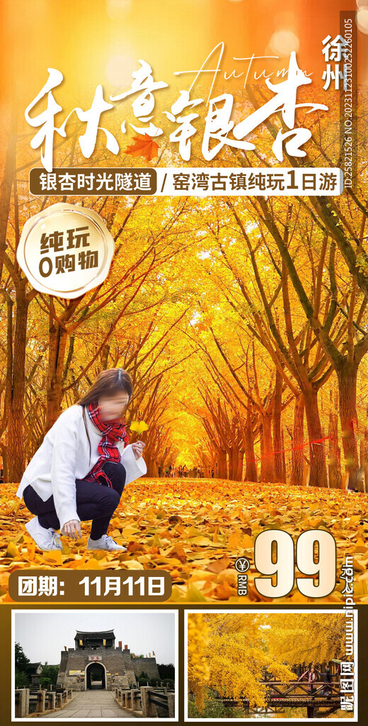 银杏时光隧道