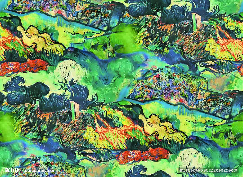 抽象油画