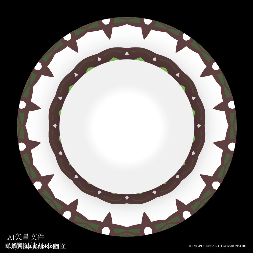 餐盘陶瓷花面图案