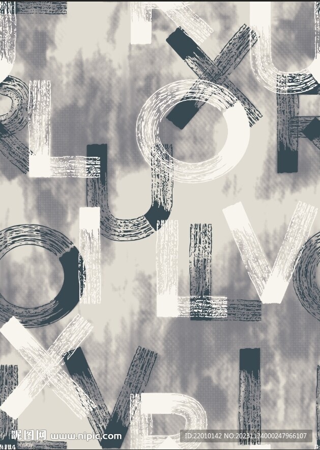 扎染字母